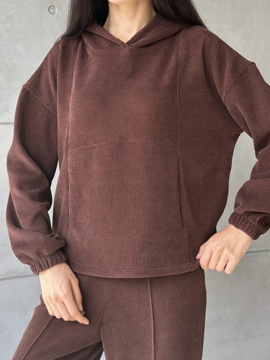 Damen Hoodie Set Elastisch Bequem Norvielle
