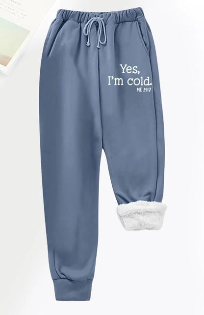 Damen Jogginghose Flauschfutter Norvielle