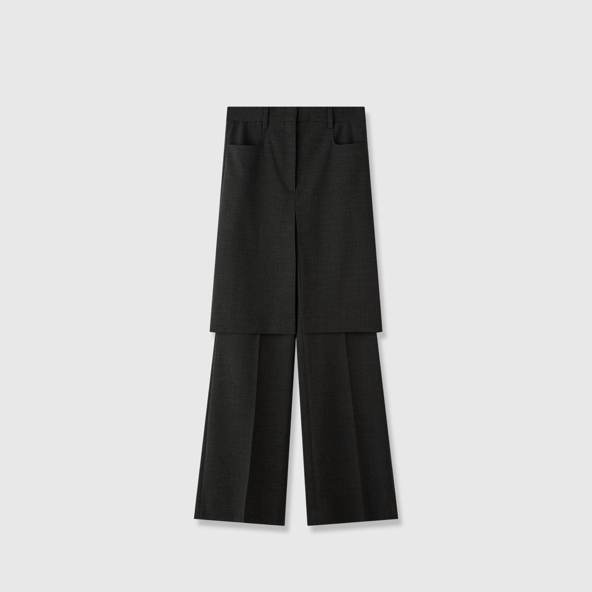 Damen Anzughose Weite Passform Baumwolle Elegant