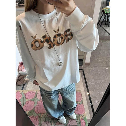 Damen Langarmshirt Grafikdesign Norvielle