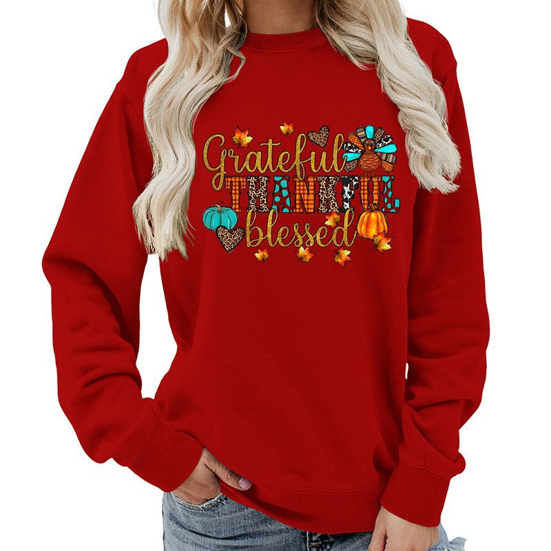 Damen Sweatshirt Herbstliches Motiv Norvielle - Norvielle