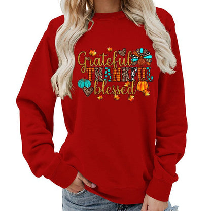 Damen Sweatshirt Herbstliches Motiv Norvielle - Norvielle
