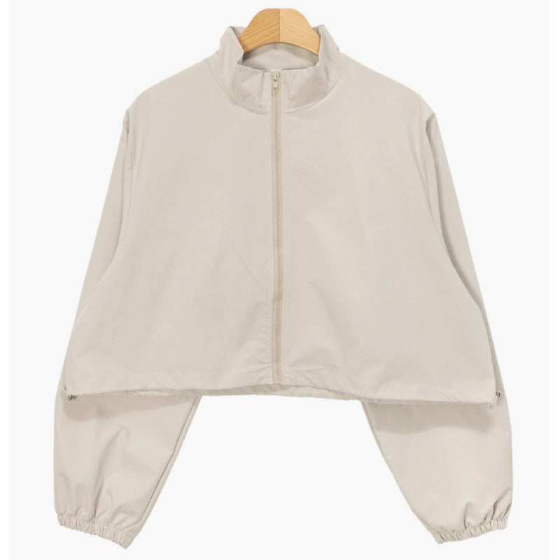 Damen Leichte Cropped Übergangsjacke