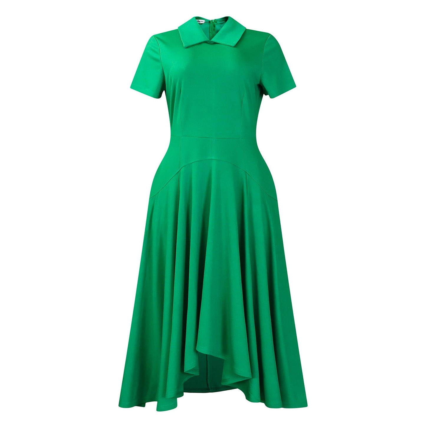 Damen Hemdkleid Asymmetrischer Rock Elegante Taillierung Norvielle