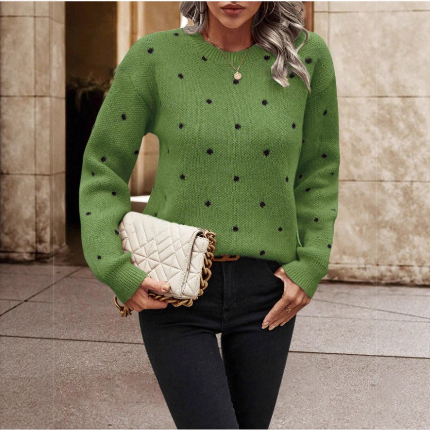 Damen Pullover Verspielt Muster Komfortschnitt Norvielle - Norvielle