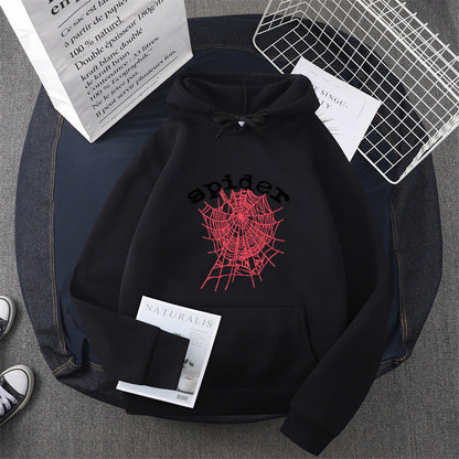 Damen Kapuzensweater Spinnenmotiv Norvielle