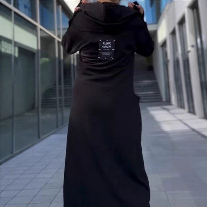 Damen Kapuzenkleid mit Taschen Norvielle