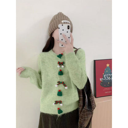 Damen Strickjacke Festliche Applikationen Norvielle