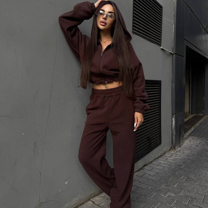 Damen Oversized Jumpsuit mit Kapuze Norvielle