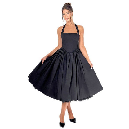 Damen Abendkleid Schulterfrei Voluminöser Rock Norvielle