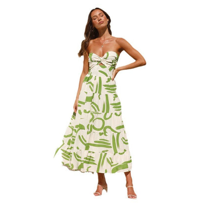 Damen Maxikleid Modern Drapierungen Lässiger Schnitt