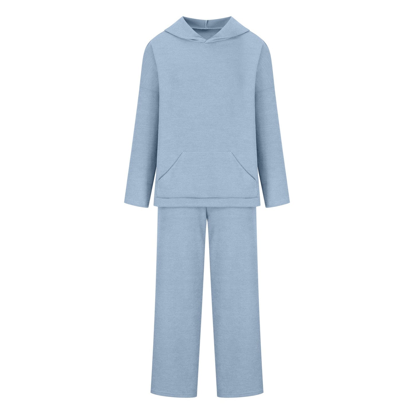 Damen Langarm-Hoodie-Set mit Palazzo-Hosen Norvielle