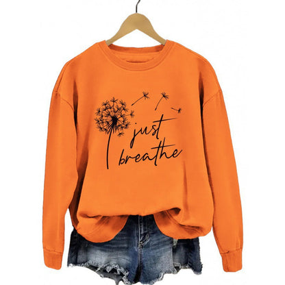 Damen Sweatshirt Pusteblumen-Motiv Norvielle