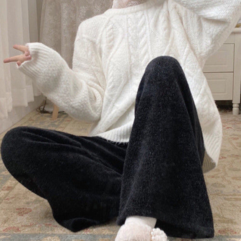Damen Strick-Loungewear-Set Rollkragen Weich Norvielle