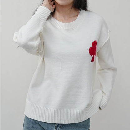 Damen Kurzpullover Strick Weich Norvielle Gemüstert