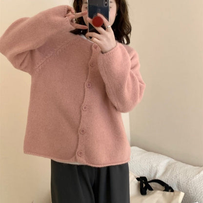 Damen Strickcardigan Kuschelig Weit Norvielle