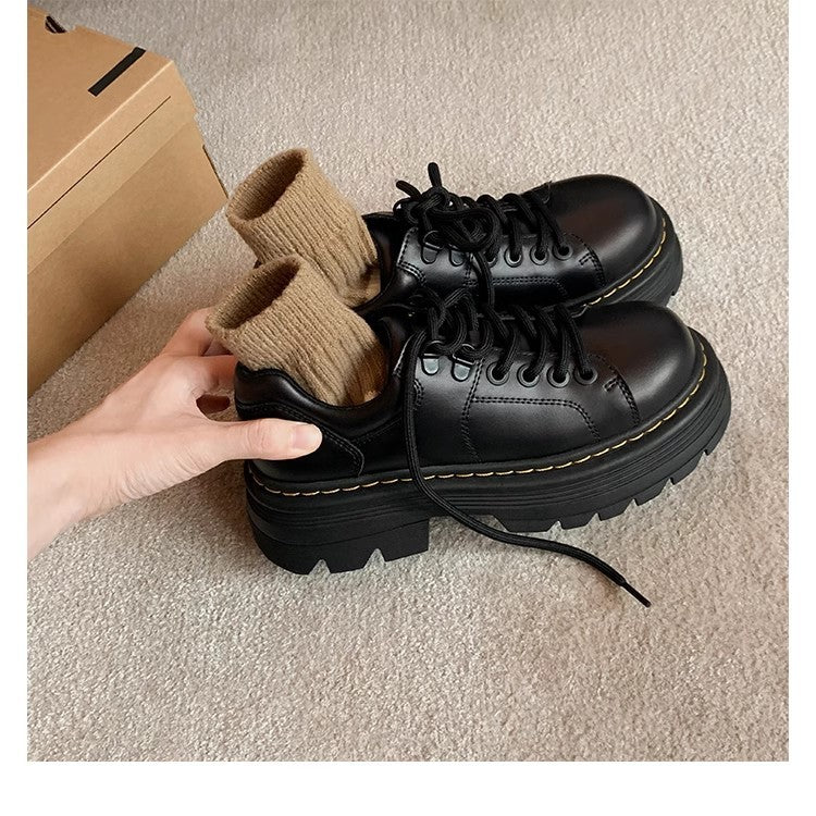 Damen Chunky Schnürschuhe Rutschfest Norvielle