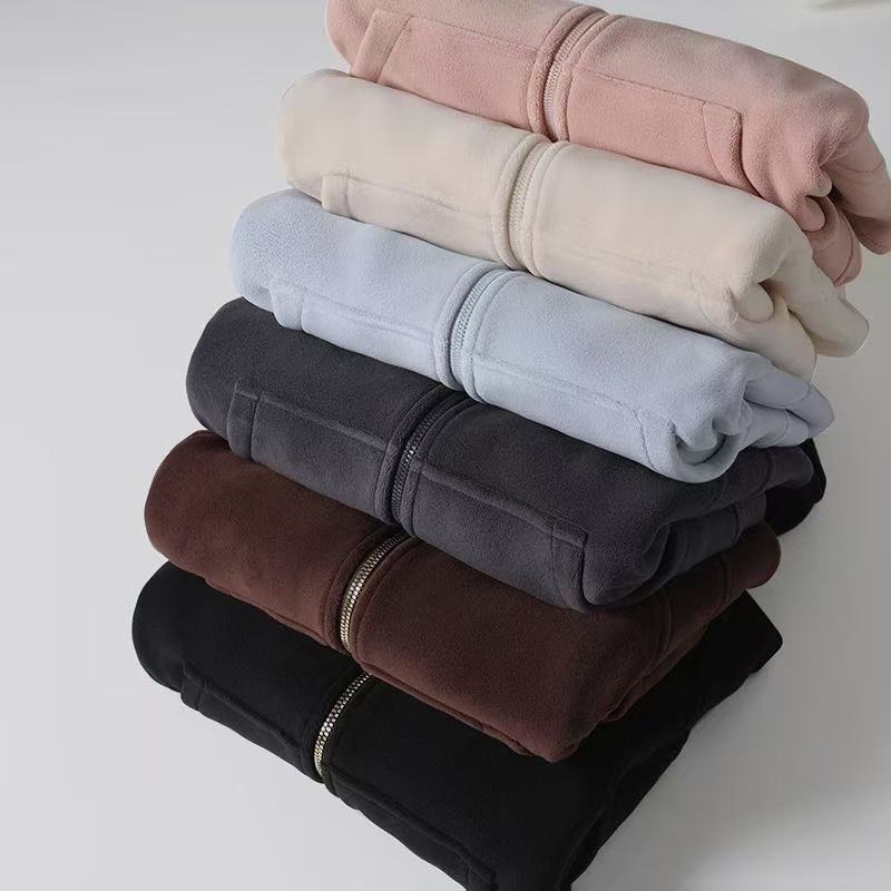 Damen Kapuzenjacke Norvielle Kuschelig Hochkragen Praktische Taschen
