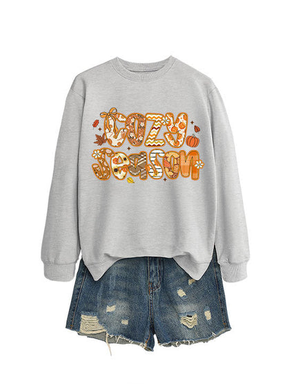 Damen Sweatshirt Herbstdesign Lässig Norvielle