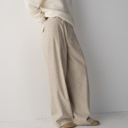 Damenweite Stoffhose Norvielle Elegantes Design