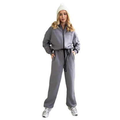 Damen Sportanzug Elastisch Hochkragen