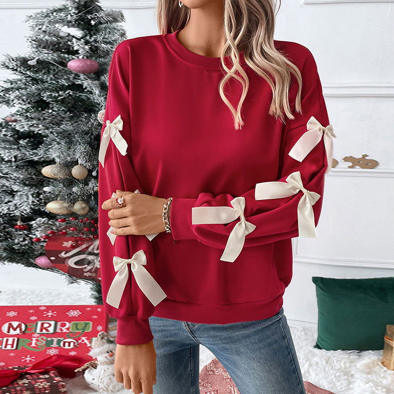Damen Pullover mit Schleifendetails Norvielle