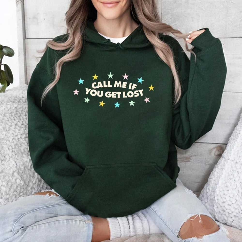 Damen Kapuzenpullover Lässig Mit Aufdruck Norvielle