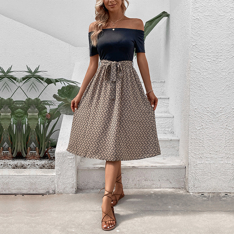Damen Wickelkleid Tailliert A-Linie Norvielle - Norvielle