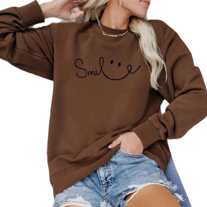 Damen Sweatshirt Lässiger Schriftzug Komfort Norvielle