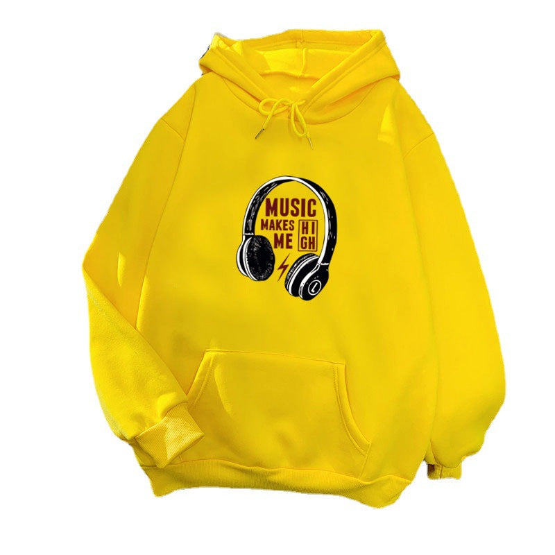 Damen Kapuzenpullover Musik-Design