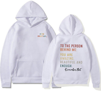 Damen Kapuzenpullover Motivierender Schriftzug - Norvielle