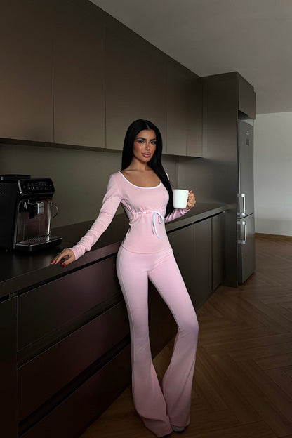 Damen Jumpsuit V-Ausschnitt Tailliert Norvielle