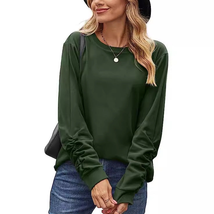 Damen Langarmshirt Weicher Baumwollmix Norvielle