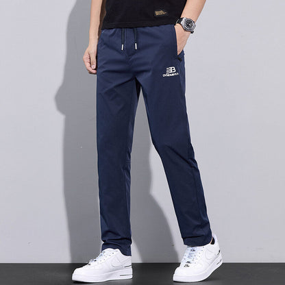 Herren Sportliche Freizeithose Verstellbarer Kordelzug Seitliche