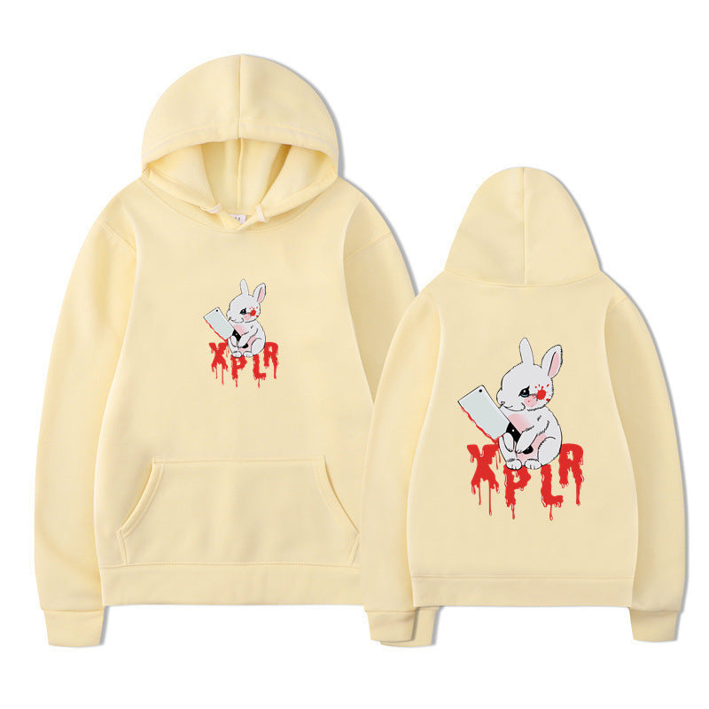 Damen Kapuzensweater Cartoon-Motiv Bequem Norvielle