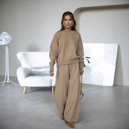 Damen Strickpullover Kuschelig Moderner Schnitt Weite Passform