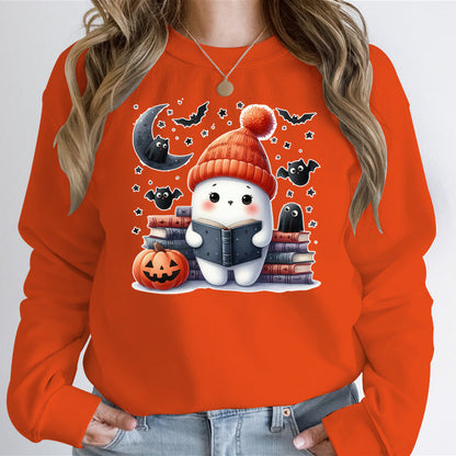 Damen Sweatshirt Halloween Bücher-Design Norvielle