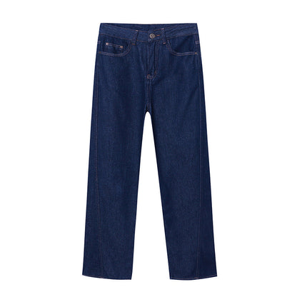 Damen Weite Jeanshose Hochwerder Damenjeans Elegant