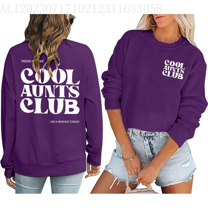 Damen Sweatshirt Club-Motiv Norvielle Baumwolle