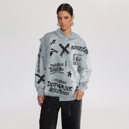 Damen Oversized Hoodie Großgröße Norvielle