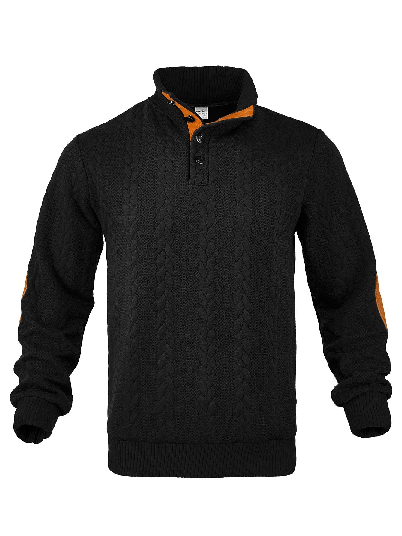 Herren Strickpullover Hochkragen Muster