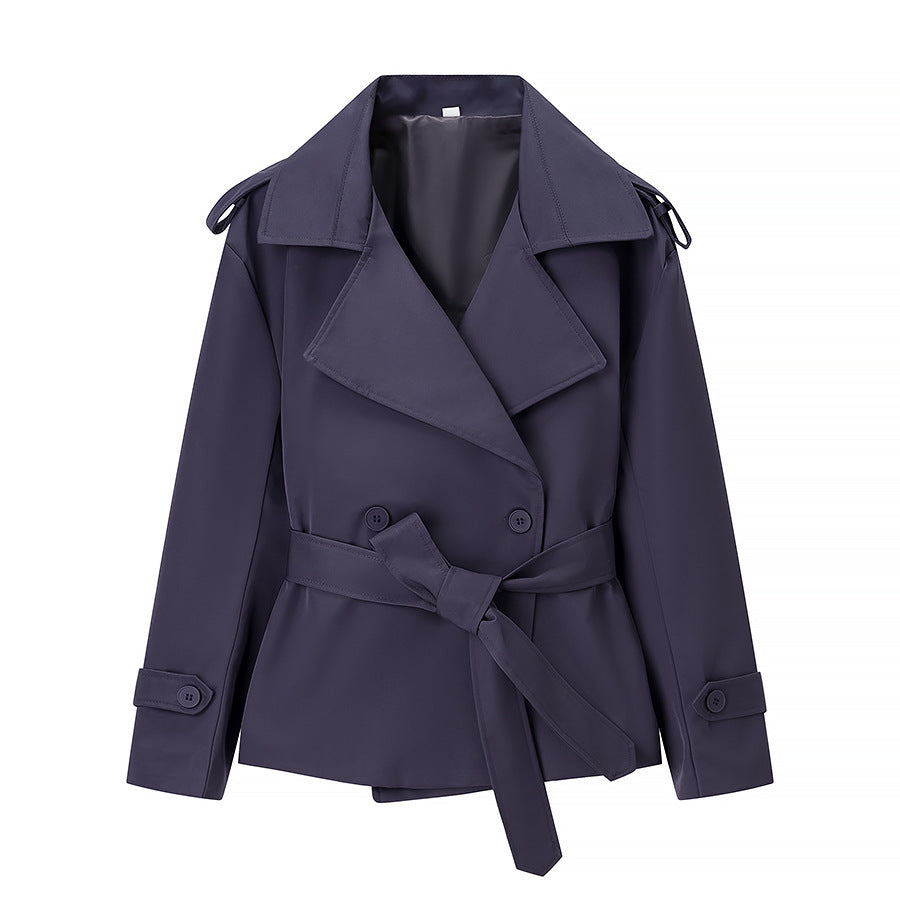 Damen Trenchcoat Jacke Gürtel Norvielle