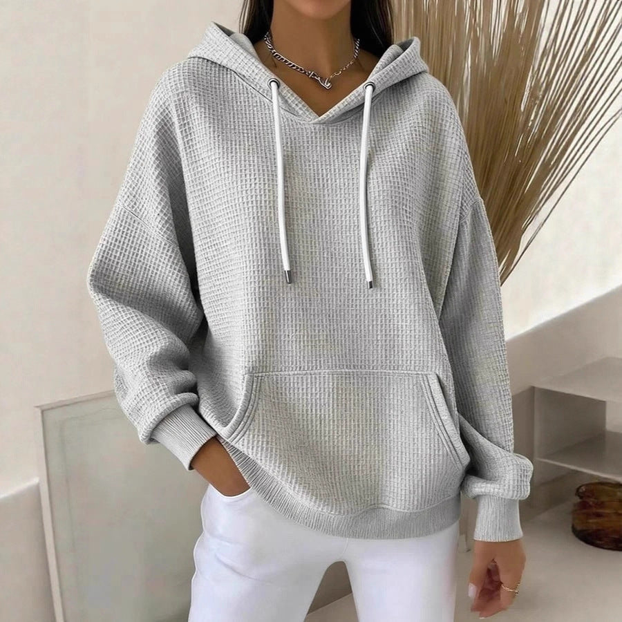 Damen Kapuzenpullover Strukturiertes Gewebe Norvielle