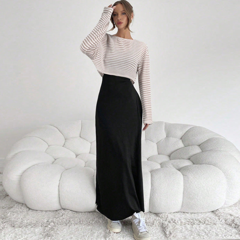 Damen Maxirock Elastischer Bund Norvielle - Norvielle