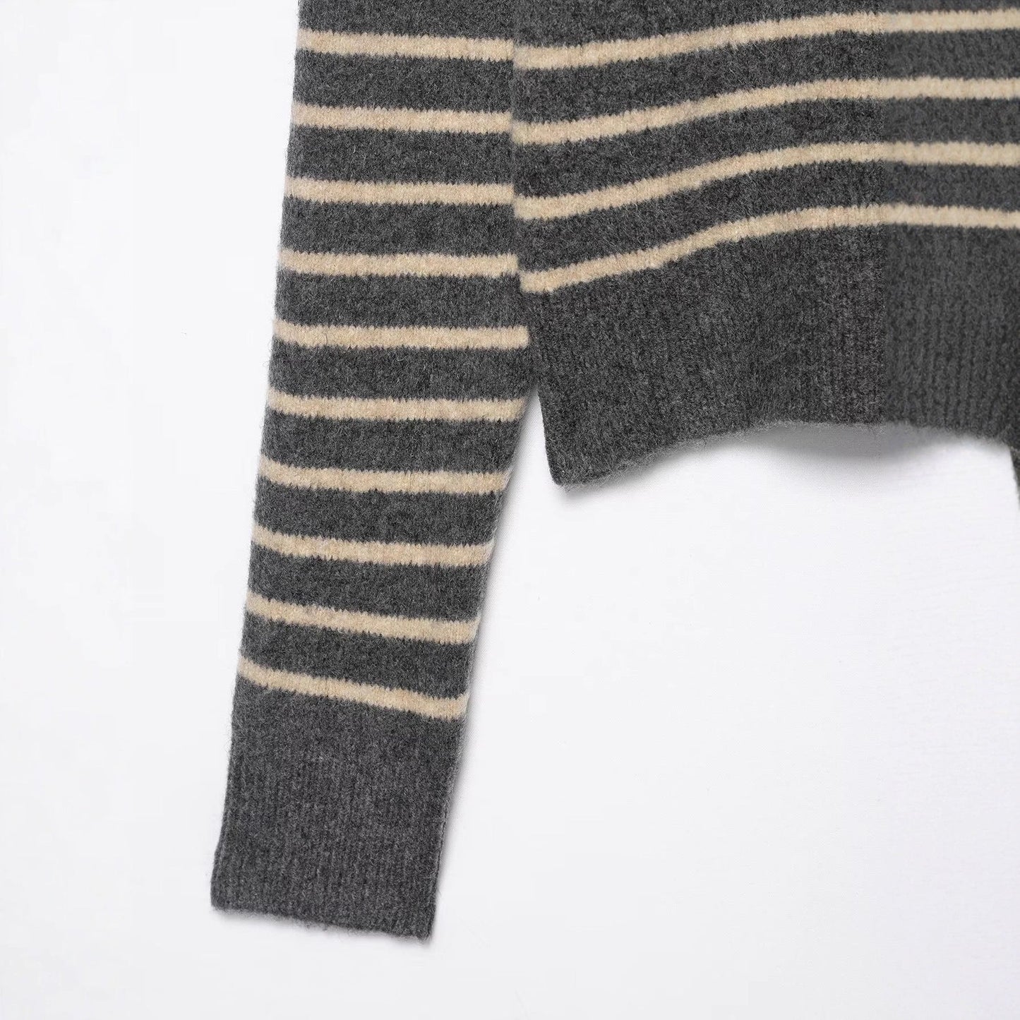 Damen Kaschmir Cardigan Gestreift Norvielle