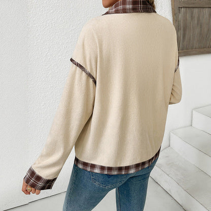 Damen Karojacke Lässig Norvielle