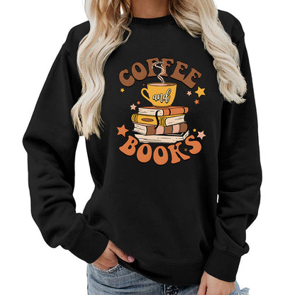 Damen Sweatshirt Kaffeebuch-Design Norvielle