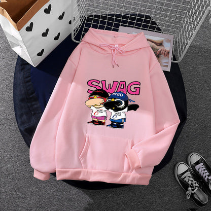 Damen Hoodie Cartoon-Design Norvielle