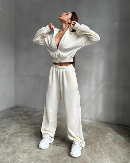 Damen Loungewear-Set mit Kapuze Weites Design Norvielle