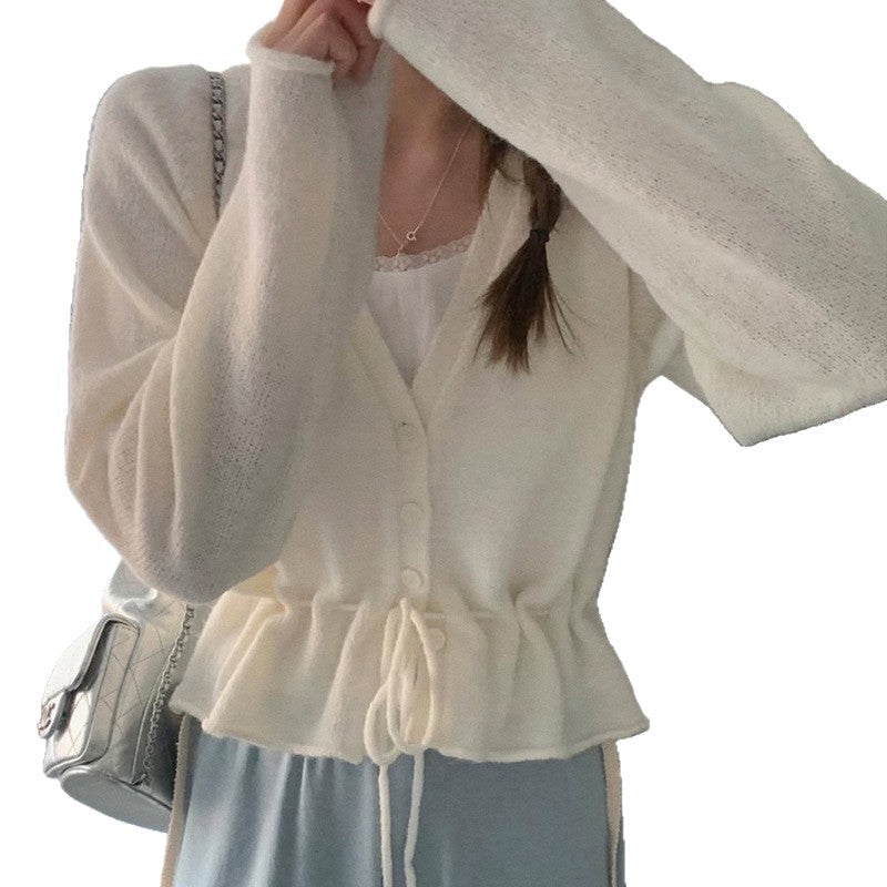 Damen Strickjacke Taillierbar Luftige Ärmel Norvielle
